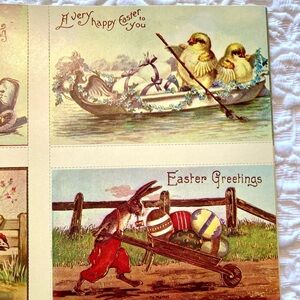 Antique Replica Postcard Book
